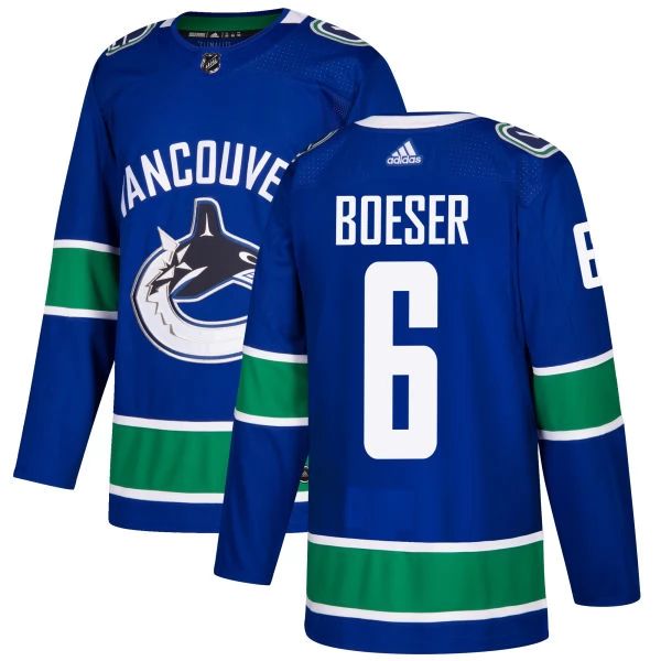 Kinder Vancouver Canucks Eishockey Trikot Brock Boeser 6 Blau Authentic